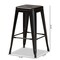 Baxton Studio Horton ModernIndustrial Black Finished Metal 4-Piece Stackable Counter Stool Set, PK4 192-4PC-12043-ZORO - alternate 8